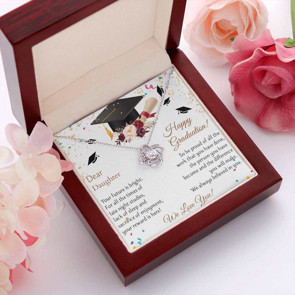 Dear Daughter, Happy Graduation! Personalized Name Necklace