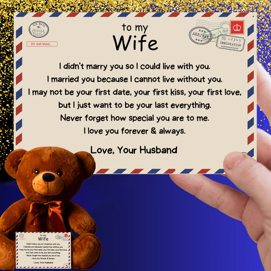 To My Wife - I Love You Forever & Always - W17