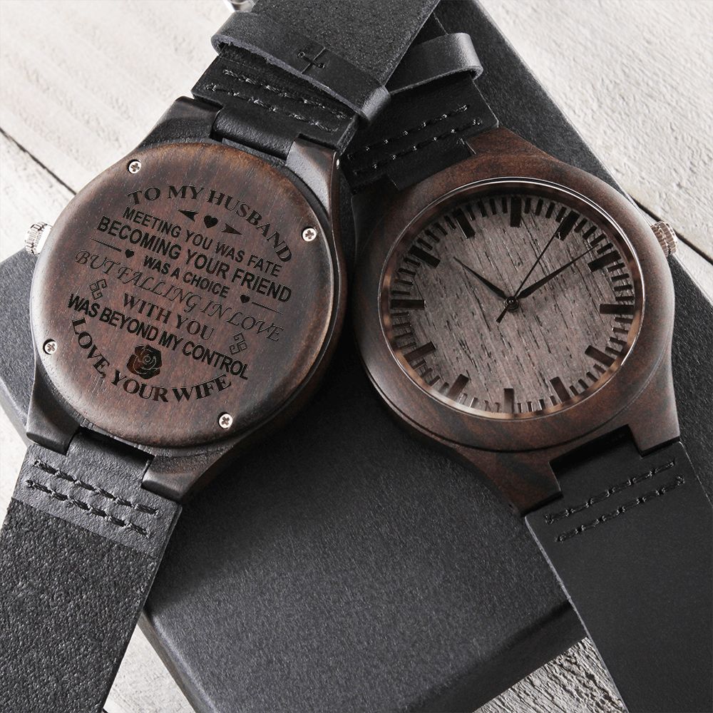 TO MY HUSBAND - MEETING YOU WAS FATE - ELEGANT WATCH - H01