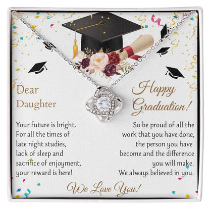 Dear Daughter, Happy Graduation! Personalized Name Necklace