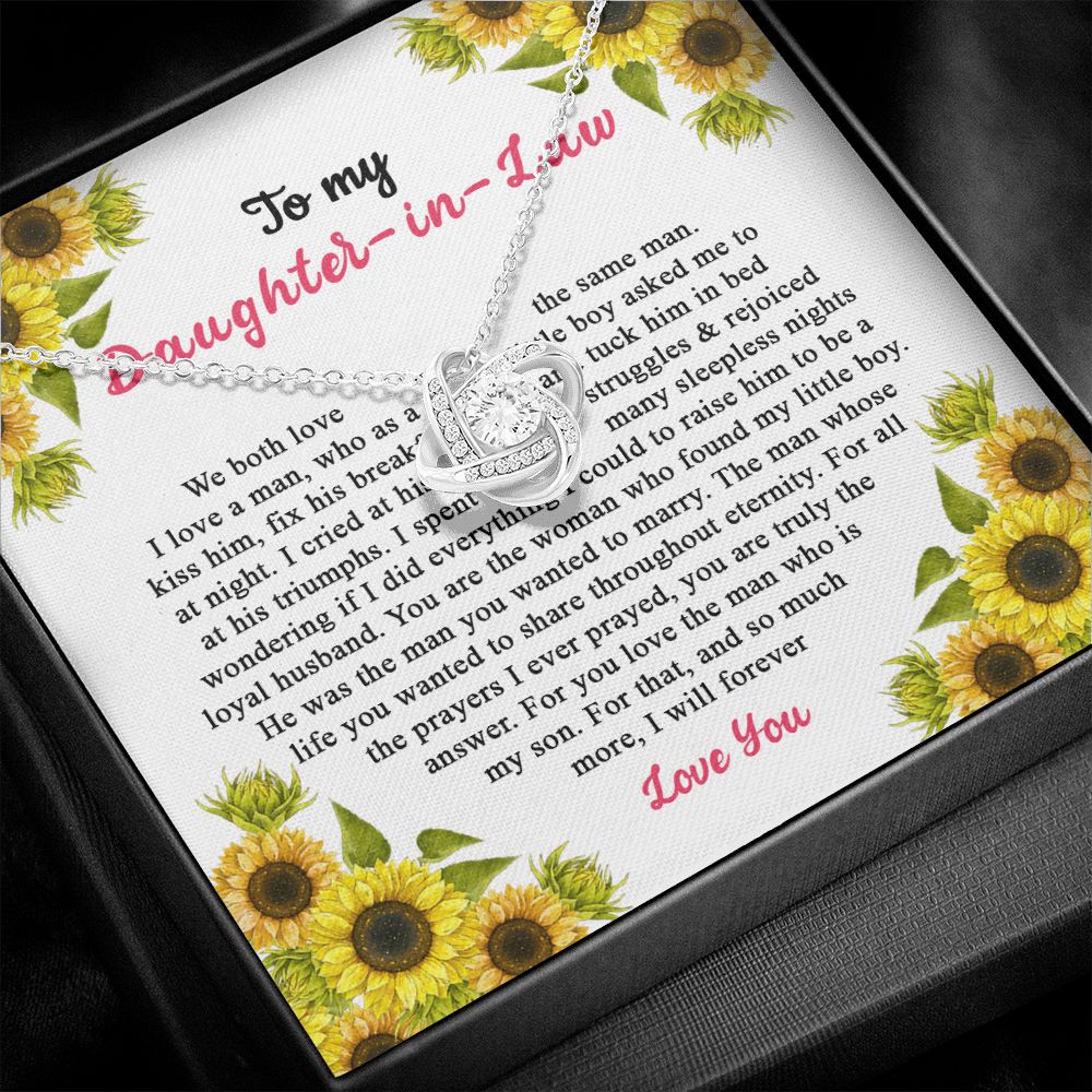 To My Daughter-in-Law - I Will Forever Love You - Elegant Alluring Beauty Necklace - D03