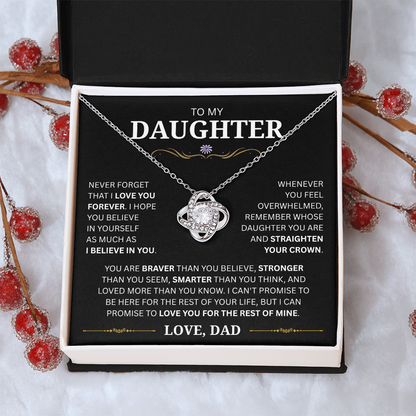 (Almost Sold Out!) To My  Daughter - I Love You For The Rest Of Mine - D19