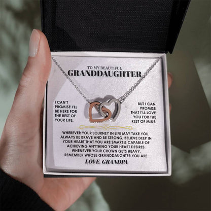 To My Granddaughter - Be Brave & Be Strong - Love Grandpa - G04