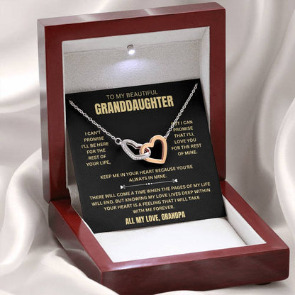 (ALMOST SOLD OUT!) To My Beautiful Granddaughter - Keep Me In Your Heart, Love Grandpa - G20