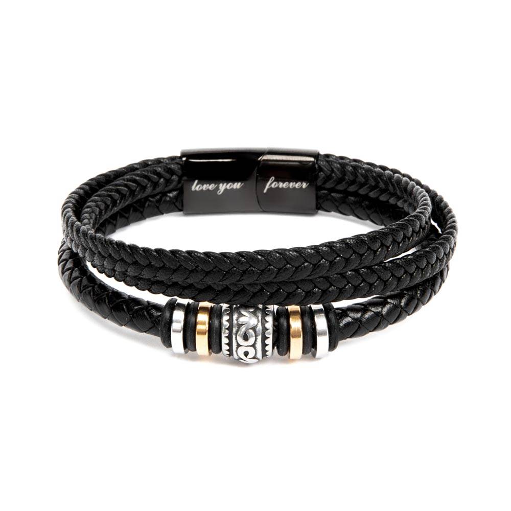 TO MY MAN - My Missing Piece Braided Vegan Leather Bracelet