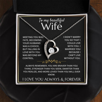 (Almost Sold Out!) To My Beautiful Wife - Can't Live Without You - W13