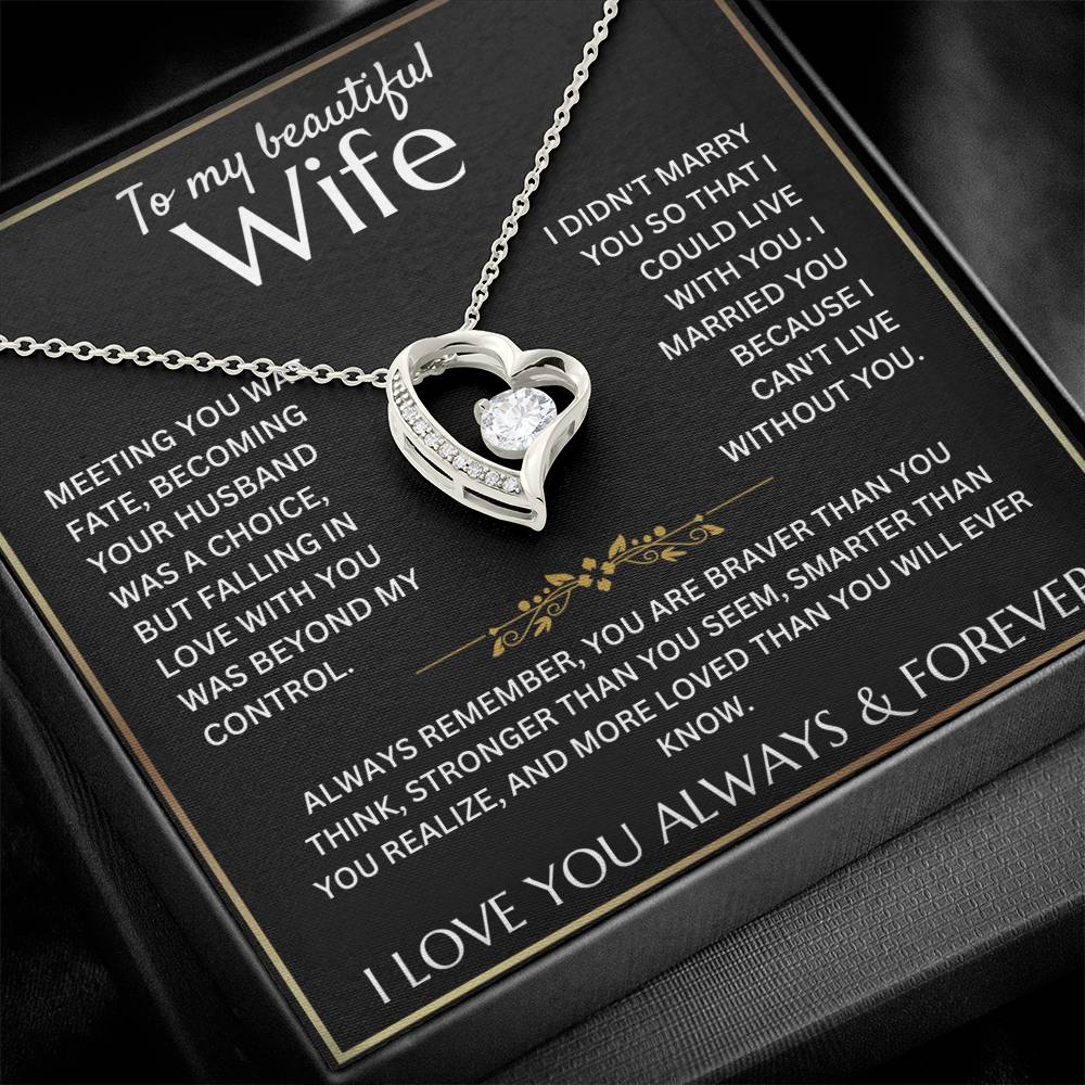 (Almost Sold Out!) To My Beautiful Wife - Can't Live Without You - W13